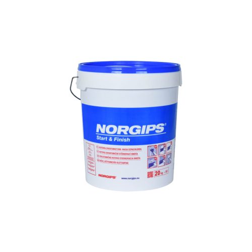 Norgips start and finish készre kevert glettelő és hézagológipsz 20kg/vödör