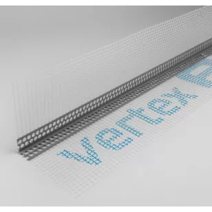   PVC Hálós élvédő VERTEX 10+10 cm üvegszövet hálóval 2,5m 50db/doboz