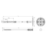 Dűbel fém szeggel FIX-M 10x240mm 100db/doboz