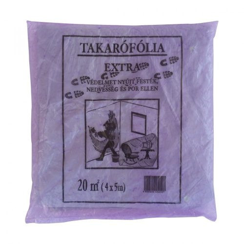 Takarófólia EXTRA járható (újrahasznosított Pe f.) 4x5m 10 db/cs